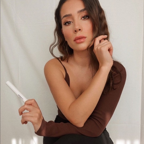 Zara Asymmetric Knit Top Chocolate - Picture 4 of 16